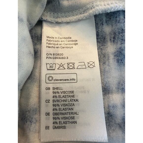 Divided by H&M halter style maxi dress blue tie-dye M - Picture 7 of 7